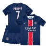 Maglia ufficiale Paris Saint Germain Mbappé 7 Casa 2024-25 per Bambino